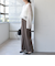 〈UVカット/防シワ加工〉梳毛調 ストレッチ ドロスト パンツ