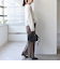 〈UVカット/防シワ加工〉梳毛調 ストレッチ ドロスト パンツ