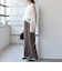 〈UVカット/防シワ加工〉梳毛調 ストレッチ ドロスト パンツ