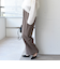 〈UVカット/防シワ加工〉梳毛調 ストレッチ ドロスト パンツ