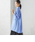 〈手洗い可能〉ソリッド バックタック チュニック シャツ