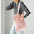 【SHIPS別注/PINK RIBBONチャリティー】Uhr: ポリエステル ベロア トート バッグ