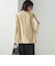 〈吸水速乾 / 防シワ加工 / 洗濯機可能〉スーティング ジャージー カラーレス ジャケット