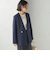 〈吸水速乾 / 防シワ加工 / 洗濯機可能〉スーティング ジャージー カラーレス ジャケット