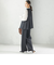 〈洗濯機可能 / セレモニー対応可〉ポリエステル レーヨン ダンボール ストレート パンツ