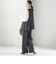 〈洗濯機可能 / セレモニー対応可〉ポリエステル レーヨン ダンボール ストレート パンツ