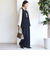 〈洗濯機可能 / セレモニー対応可〉ポリエステル レーヨン ダンボール ストレート パンツ