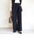 〈洗濯機可能 / セレモニー対応可〉ポリエステル レーヨン ダンボール ストレート パンツ
