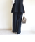 〈洗濯機可能 / セレモニー対応可〉ポリエステル レーヨン ダンボール ストレート パンツ