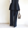 〈洗濯機可能 / セレモニー対応可〉ポリエステル レーヨン ダンボール ストレート パンツ