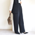 〈洗濯機可能 / セレモニー対応可〉ポリエステル レーヨン ダンボール ストレート パンツ