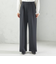 〈洗濯機可能 / セレモニー対応可〉ポリエステル レーヨン ダンボール ストレート パンツ
