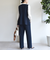 〈洗濯機可能 / セレモニー対応可〉ポリエステル レーヨン ダンボール ストレート パンツ