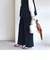 〈洗濯機可能 / セレモニー対応可〉ポリエステル レーヨン ダンボール ストレート パンツ