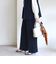 〈洗濯機可能 / セレモニー対応可〉ポリエステル レーヨン ダンボール ストレート パンツ