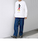 SHIPS any: /ミッキーマウス/ サイン & ポージング Tシャツ (ロンT)◇