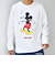 SHIPS any: /ミッキーマウス/ サイン & ポージング Tシャツ (ロンT)◇