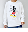 SHIPS any: /ミッキーマウス/ サイン & ポージング Tシャツ (ロンT)◇