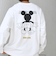 SHIPS any: /ミッキーマウス/ サイン & ポージング Tシャツ (ロンT)◇
