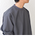 SHIPS any: デザインリブ ハイゲージ ポンチ マイクロ ボーダー Tシャツ (ロンT)◇