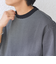 SHIPS any: デザインリブ ハイゲージ ポンチ マイクロ ボーダー Tシャツ (ロンT)◇