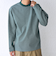 SHIPS any: デザインリブ ハイゲージ ポンチ マイクロ ボーダー Tシャツ (ロンT)◇