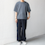 SHIPS any: ワッフル リラックス クルーネック Tシャツ◇