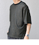 SHIPS any: ワッフル リラックス クルーネック Tシャツ◇