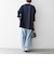 SHIPS any:〈洗濯機可能〉ツイード ライク オーバー ブラウス［NAVY BLUE］
