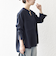 SHIPS any:〈洗濯機可能〉ツイード ライク オーバー ブラウス［NAVY BLUE］