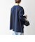 SHIPS any:〈洗濯機可能〉ツイード ライク オーバー ブラウス［NAVY BLUE］