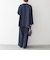SHIPS any:〈洗濯機可能〉ツイード ライク オーバー ブラウス［NAVY BLUE］