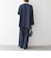 SHIPS any:〈洗濯機可能〉ツイード ライク オーバー ブラウス［NAVY BLUE］
