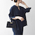 SHIPS any:〈洗濯機可能〉ツイード ライク オーバー ブラウス［NAVY BLUE］