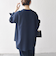 SHIPS any:〈洗濯機可能〉ツイード ライク オーバー ブラウス［NAVY BLUE］