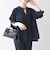 SHIPS any:〈洗濯機可能〉ツイード ライク オーバー ブラウス［NAVY BLUE］
