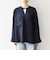SHIPS any:〈洗濯機可能〉ツイード ライク オーバー ブラウス［NAVY BLUE］