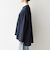 SHIPS any:〈洗濯機可能〉ツイード ライク オーバー ブラウス［NAVY BLUE］