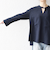SHIPS any:〈洗濯機可能〉ツイード ライク オーバー ブラウス［NAVY BLUE］