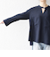 SHIPS any:〈洗濯機可能〉ツイード ライク オーバー ブラウス［NAVY BLUE］