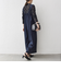 SHIPS any:〈洗濯機可能〉ツイード ライク サロペット［NAVY BLUE］