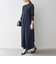 SHIPS any:〈洗濯機可能〉ツイード ライク サロペット［NAVY BLUE］