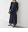 SHIPS any:〈洗濯機可能〉ツイード ライク サロペット［NAVY BLUE］