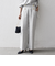 《予約》SHIPS any:〈洗濯機可能〉ツイード ライク マリン パンツ［NAVY BLUE］