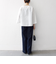 《予約》SHIPS any:〈洗濯機可能〉ツイード ライク マリン パンツ［NAVY BLUE］