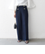 《予約》SHIPS any:〈洗濯機可能〉ツイード ライク マリン パンツ［NAVY BLUE］