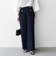 《予約》SHIPS any:〈洗濯機可能〉ツイード ライク マリン パンツ［NAVY BLUE］