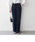 《予約》SHIPS any:〈洗濯機可能〉ツイード ライク マリン パンツ［NAVY BLUE］