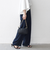 《予約》SHIPS any:〈洗濯機可能〉ツイード ライク マリン パンツ［NAVY BLUE］