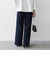 《予約》SHIPS any:〈洗濯機可能〉ツイード ライク マリン パンツ［NAVY BLUE］